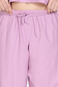 Zivame 2 Mile Fashion Knit Cotton Loungewear Set - Mauve Mist — thumbnail 8